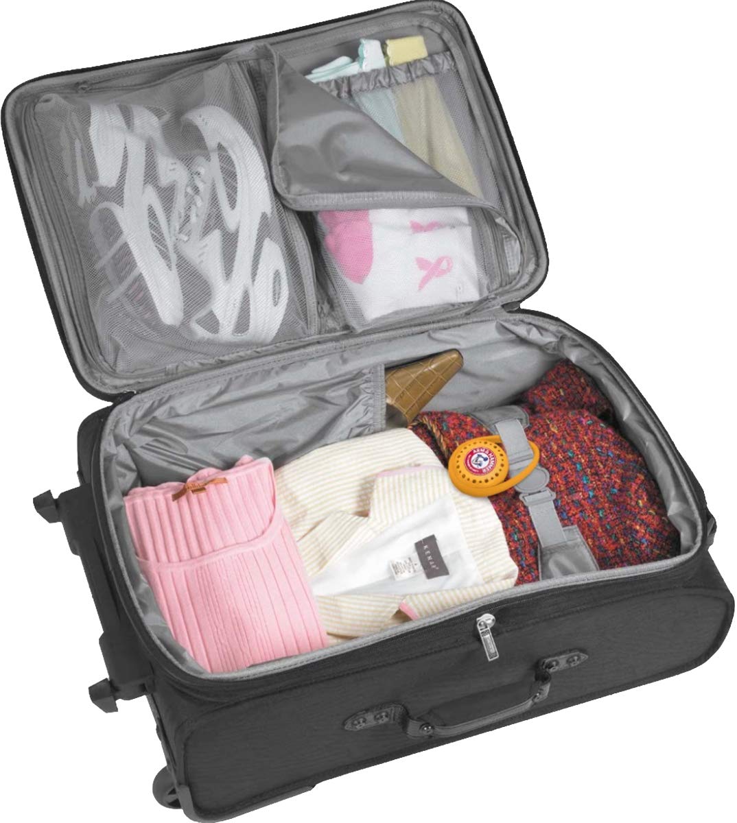 Arm and Hammer Odor Busterz Clip N Go Deodorizer Balls: odor eliminator with handy clip for travel, work and sports gear, lockers, laundry hamper (2 Count)