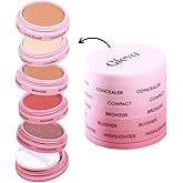 5 In 1 Makeup stack With Concealer, Bronzer, Blusher, Compact & Highlighter Smooth & Blendable Formula - Travel Friendly, Quick & Easy to Use (Fair)