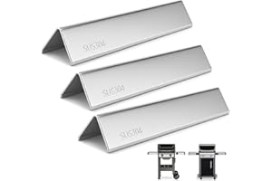 HISENCN 7635 15.3 Inch SUS304 Flavorizer Bars for Weber Spirit I & II 200 Series - E210, S210, E220, S220 with Front Control Knobs, Flavor Bars for Weber GS4 Spirit Grill Replacement Parts 7635 67045