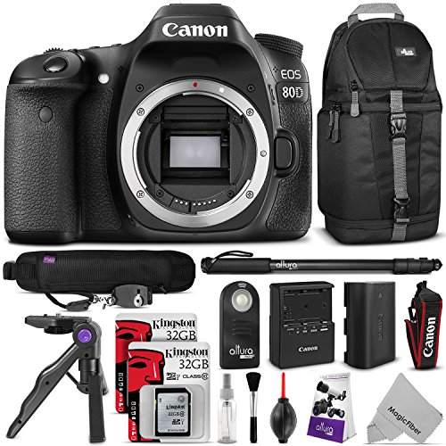 Canon eos 80d dslr camera body w/ advanced photo and tr…