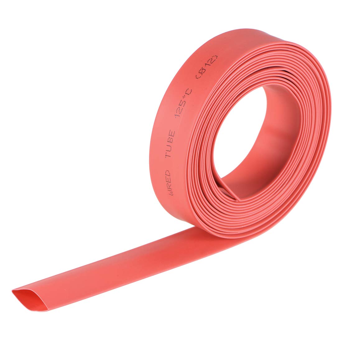 sourcing map Heat Shrink Tubing, 1/2"(12mm) Dia 2:1 rate Shrinkable Tube Cable Sleeve 10ft - Red