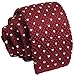 Tigre Amore Knit Tie For Men Casual Design Knitted Ties Darkred White/Dot