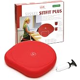 SISSEL SITFIT 14in Red | Active Sitting &amp; Training | Strengthens Back &amp; Pelvic Floor Muscles | Versatile Use: Legs &amp; Veins | Adjustable Pressure | Includes Exercise Poster