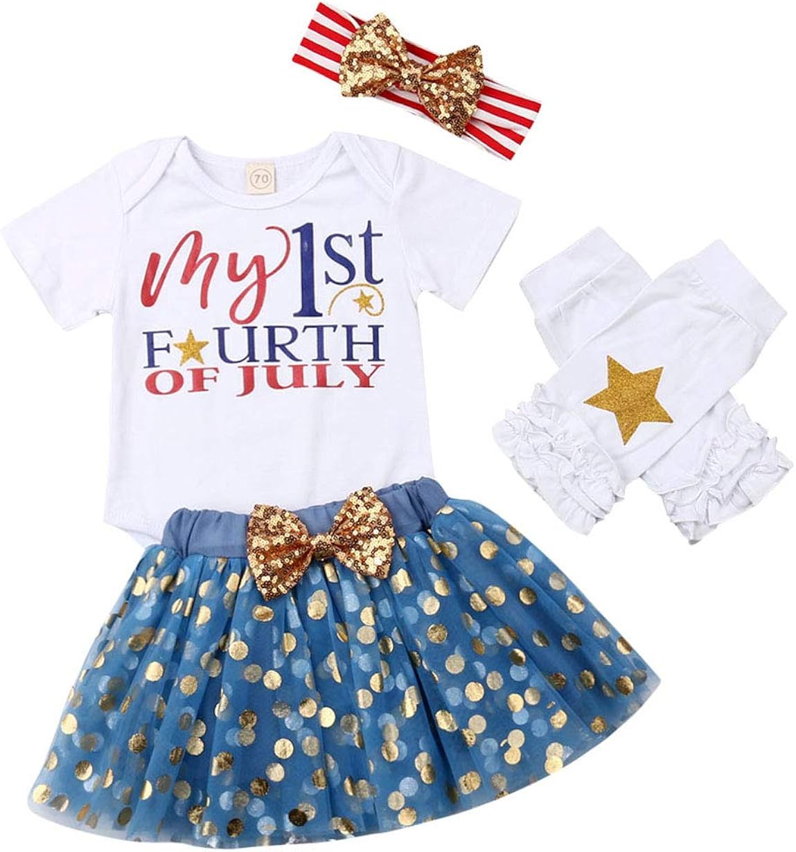 4th of july bubble romper