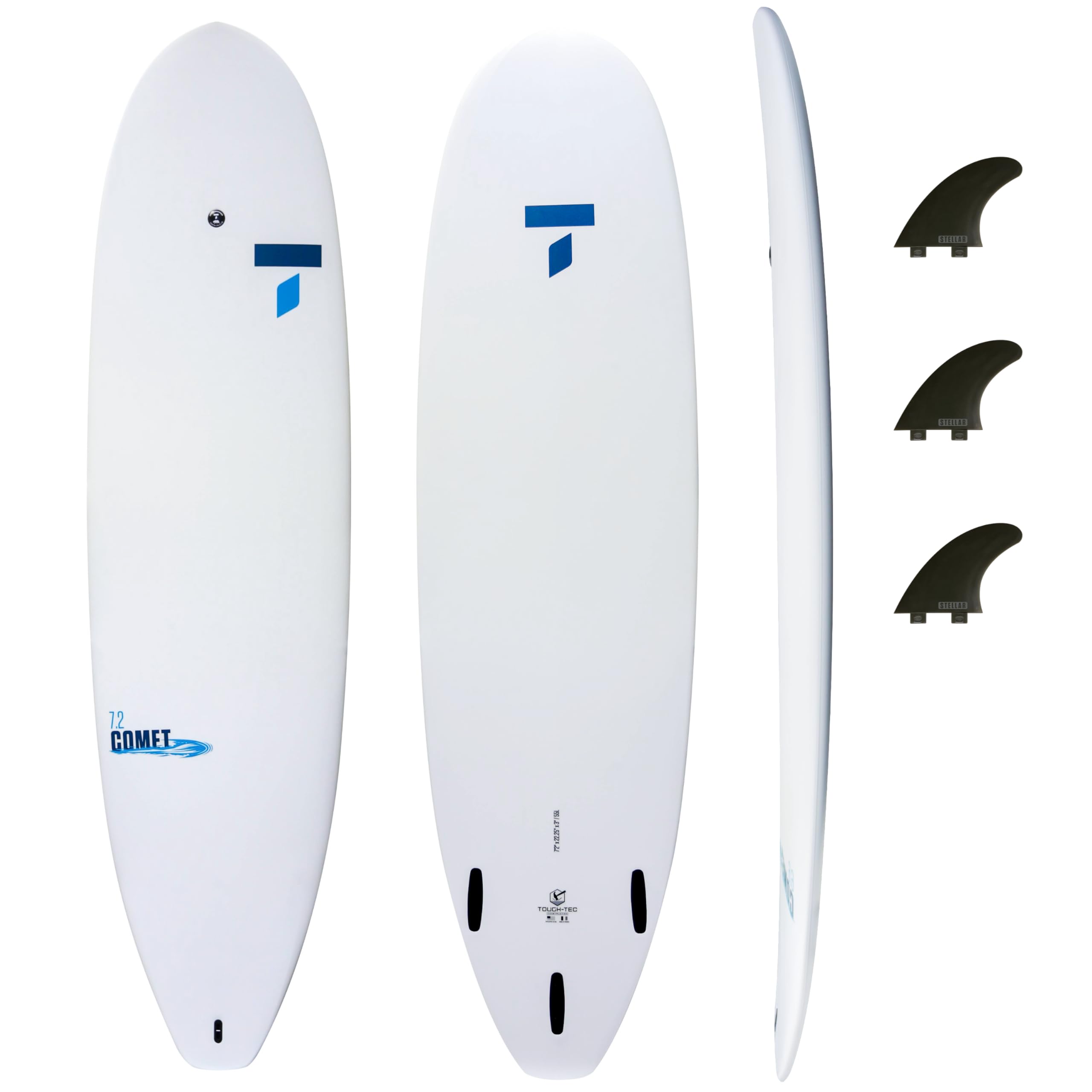 Photo 1 of TAHE 7'2" Comet Tough-Tec Surfboard – Durable, Lightweight & Easy to Progress On | Stable, Forgiving Ride for Beginner to Intermediate Surfers | Made in France for Long-Lasting Performance