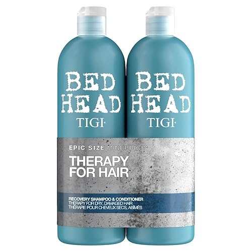 Bed Head by TIGI | Recovery Shampoo and Conditioner Set | Professional Moisturising Hair Repair Treatment | Ideal For Dry And Damaged Hair | 750 ml ( Pack of 2)