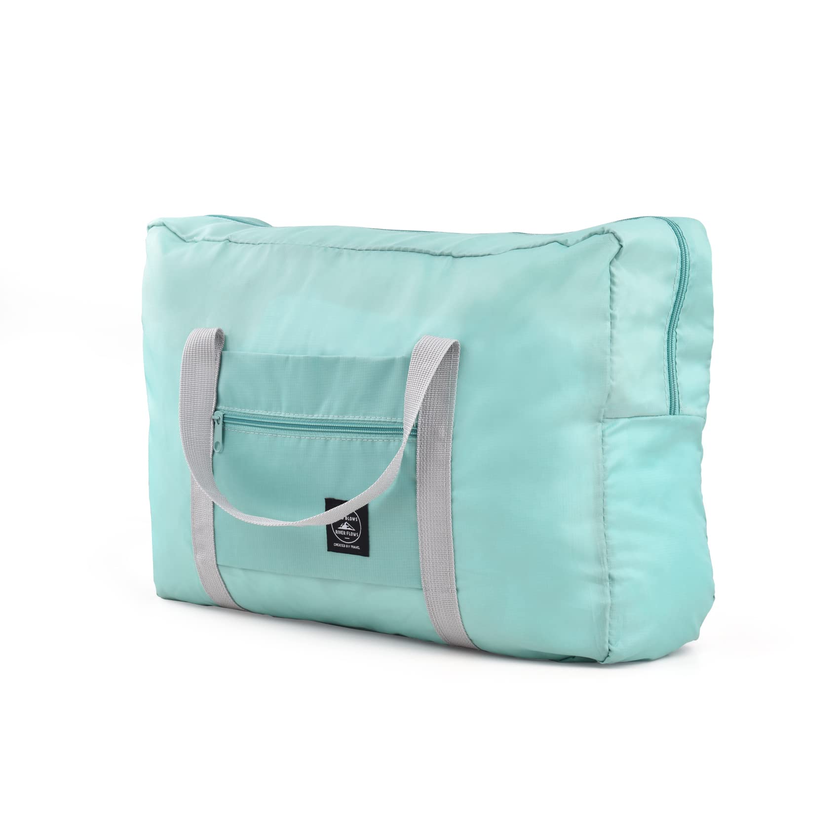 NANAOUS Luggage Bags for Travel, Foldable Travel Bag Overnight Bag, Travel Essentials for Flying, Under seat Cabin Bag for Women Men, Holdall Bags for Travel, Sport, Gym, Vacation(Mint Green)