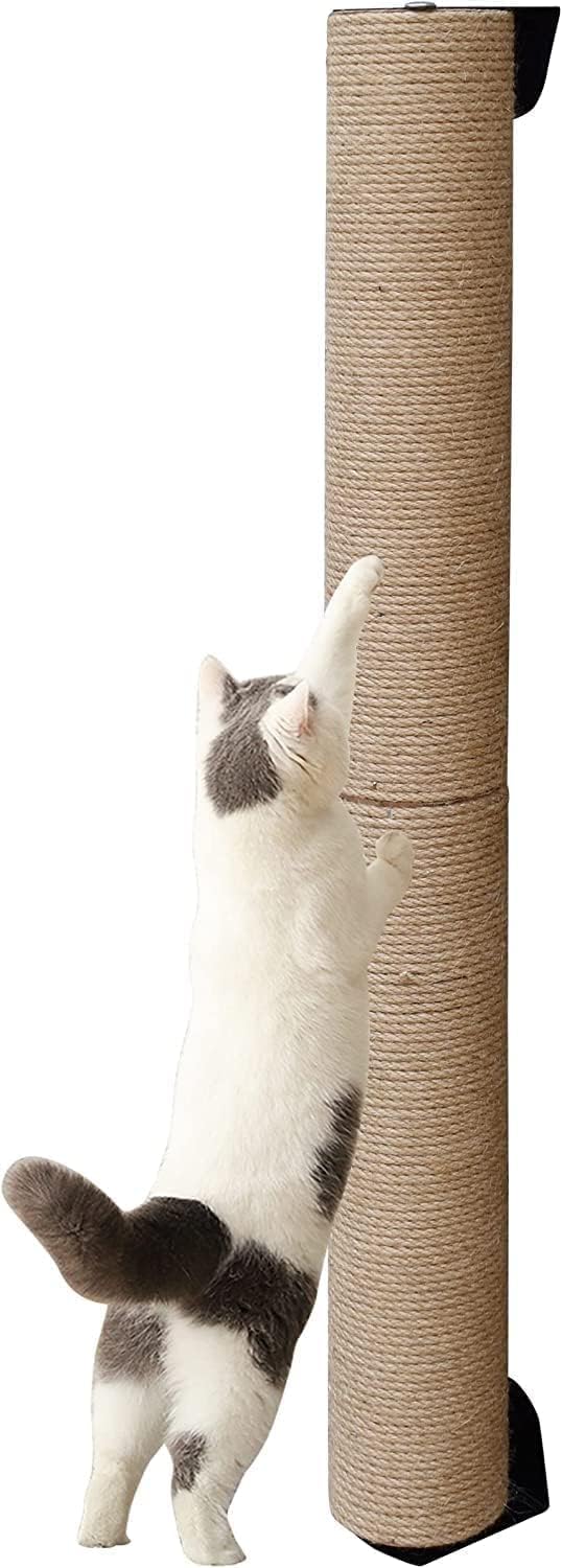Cat Tree Wall Mounted 81 cm Tall - Wall Shelves for Indoor Cats (Jute Rope_Level_81cm High)
