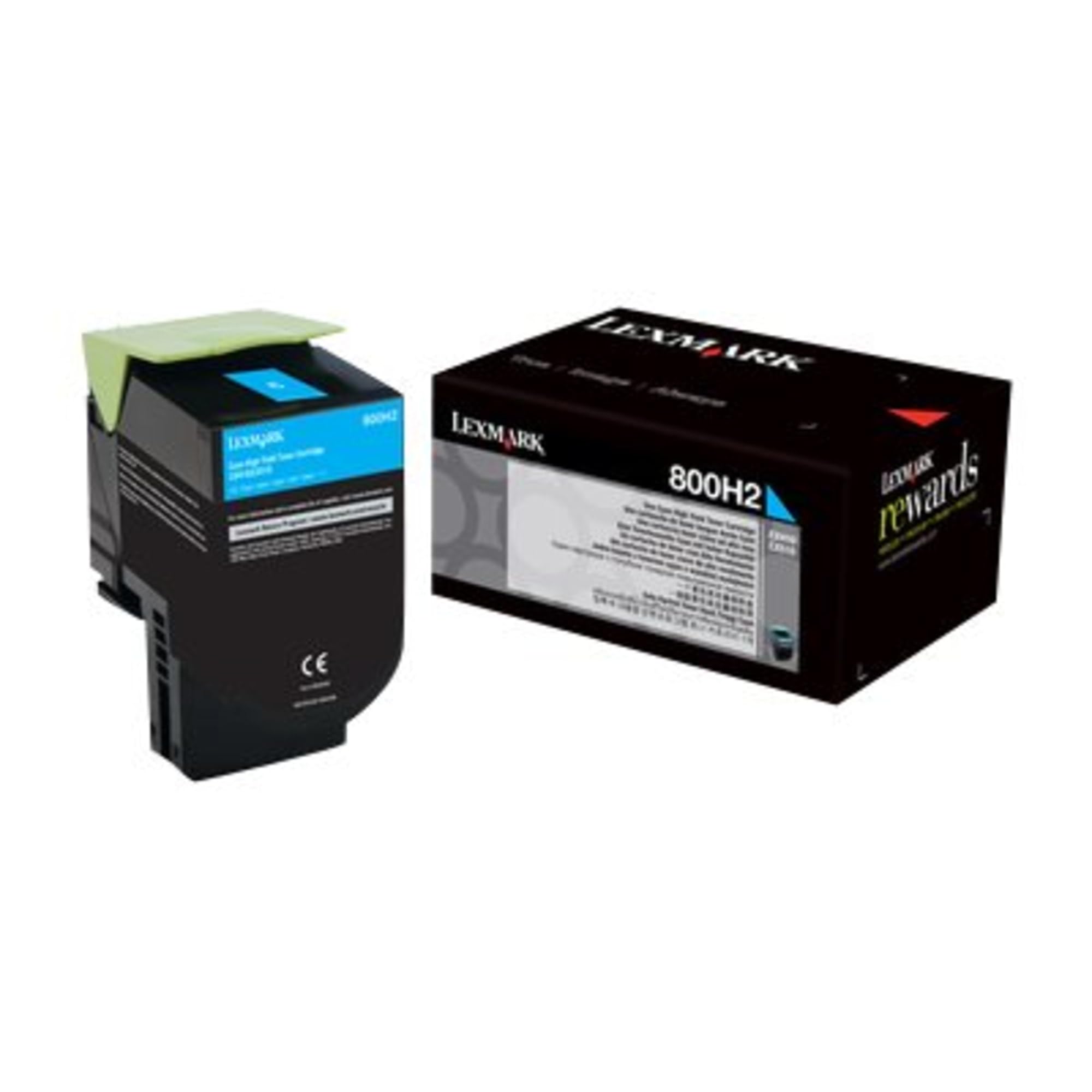 Lexmark 80C0H20, 800H2 High Yield Toner Cartridge, Cyan