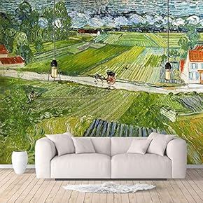 Wall Murals for Bedroom Starry Night by Van Gogh Famous Paintings Large Removable Wallpaper Peel and Stick Wall Stickers - 66x96 inches