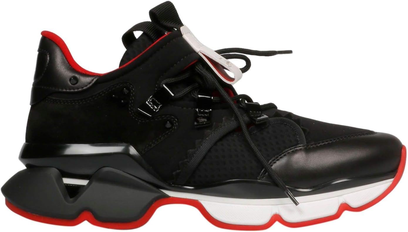 Christian Louboutin Fashion Mens 1190541BK01 Black Hi Top Sneakers | Autumn-Winter 19