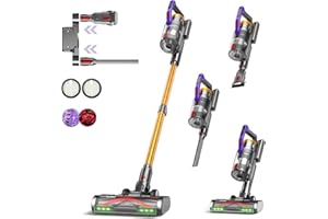 KIPMAX Cordless Vacuum Cleaner, 50KPa 550W Stick Vacuum with 70Mins Runtime, Self-Standing Anti-Tangle Vacuum for Pet Hair Ca