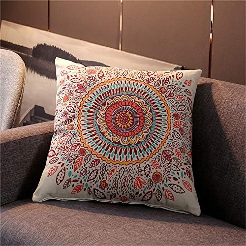 CHLCH Soft decorative pillowcase suitable for home sofa chair sofa/bedroom decoration/car interiorVintage pillowcase short plush lumbar pillow colour8 45 * 45cm