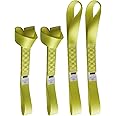 Yuoneiy Soft Loop Tie Down Straps (4PK) Heavy Duty Motorcycle Tie Down Straps Loop Straps 1.5” x 18” x 10,000 LBS for ATV, UTV Trailer