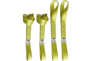 Yuoneiy Soft Loop Tie Down Straps (4PK) Heavy Duty Motorcycle Tie Down Straps Loop Straps 1.5” x 18” x 10,000 LBS for ATV, UTV Trailer