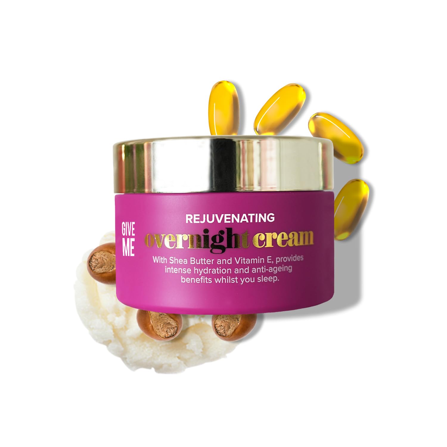 Give Me Cosmetics Face Cream, Rejuvenating Overnight Skin Care, Night Creams Anti Ageing Moisturiser, Deep Hydration Treatment, Rich Texture with Natural Ingredients, Sulphate Silicone Paraben Free