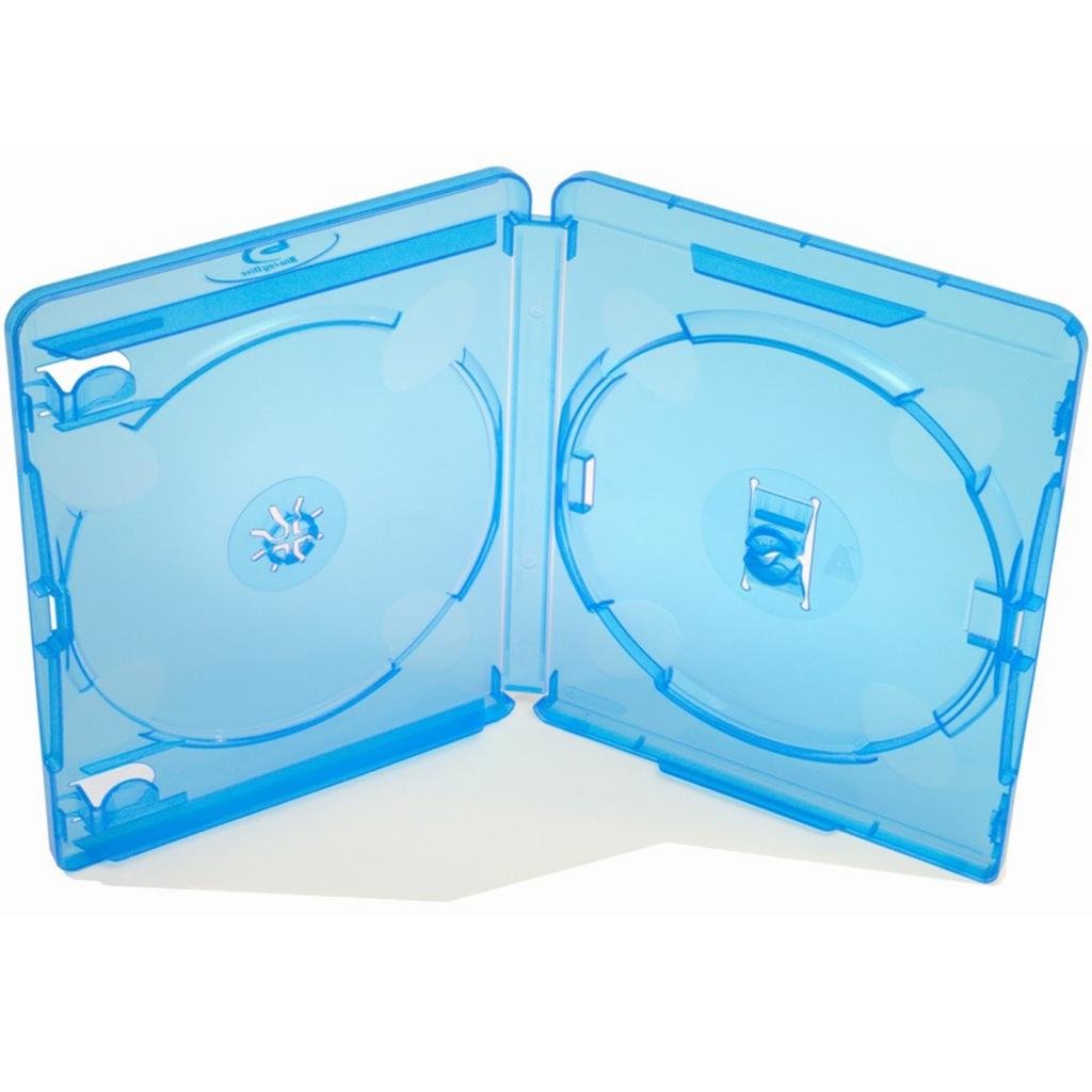 Four Square Media 25 X Genuine Amaray Double Face on Face Blu Ray Case 14mm Spine - Pack of 25