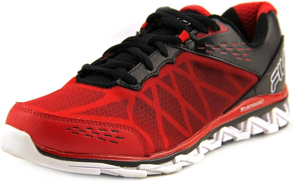 fila red running shoes