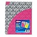 Avery Corner Lock Four-Pocket Plastic Folder 47715, Damask, 1 Folder (47715)
