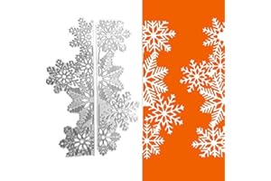 WOOYANGFUN 1set Snowflake Frame Cutting Dies Cut Metal Scrapbooking Stencils Die for DIY Embossing Photo Album Decorative DIY Paper Cards Making Craft