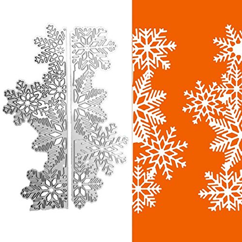 1set Snowflake Frame Cutting Dies Cut Metal Scrapbooking Stencils Die for DIY Embossing Photo Album Decorative DIY Paper Cards Making Craft