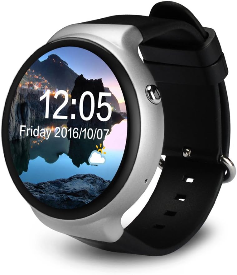 Gentman IQI I4 3G Smart Watch 1.39" AMOLED Round Screen Android 5.1 OS MTK6580 GPS WiFi SIM Bluetooth 16GB Smartwatch Heart Rate Monitor Wristwatch for Android Smartphone