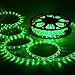 DELight Upgraded 50 FT 2 Wire LED Rope Light Cuttable Strip Lights Green 540pcs Bulbs Home Holiday Party Disco Restaurant Cafe Decor