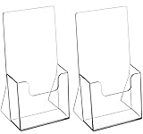 MaxGear Acrylic Brochure Holder 4 Inch, Clear