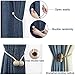 YIDIE 4 Pieces Curtain Tiebacks,Classic Strong Magnetic Window Holdbacks,Home Office Decorative Drapes Holders,Beige/2 Pair