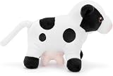 Zappi Co Cow Soft Toy for Babies 100% Recycled Plush 20cm view 2