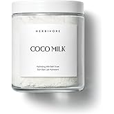 HERBIVORE Coconut Milk Bath Soak | Deeply Hydrating + Skin Softening, Soothing Light Coconut Scent, Vegan, Plant-Based