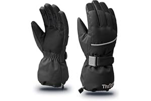 ThxToms Kids Warm Gloves Winter Waterproof Snow Gloves for Ourdoor Sports, Toddler Bulky Ski Gloves for Boys Girls