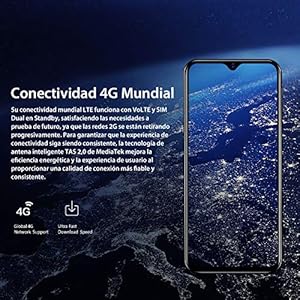 4G Smartphone Offerta del Giorno, (2019) Blackview A60 pro Android 9.0, 6.1"Waterdrop schermo DUAL SIM Cellulari, MTK6761 quad core 2.0 GHz 3 GB + 16 GB, 4080 mAh batteria, sblocco viso, GPS Nero - immagine 7