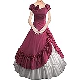 Women's Gothic Victorian Dress Vintage Civil War Ball Gown Masquerade Dresses