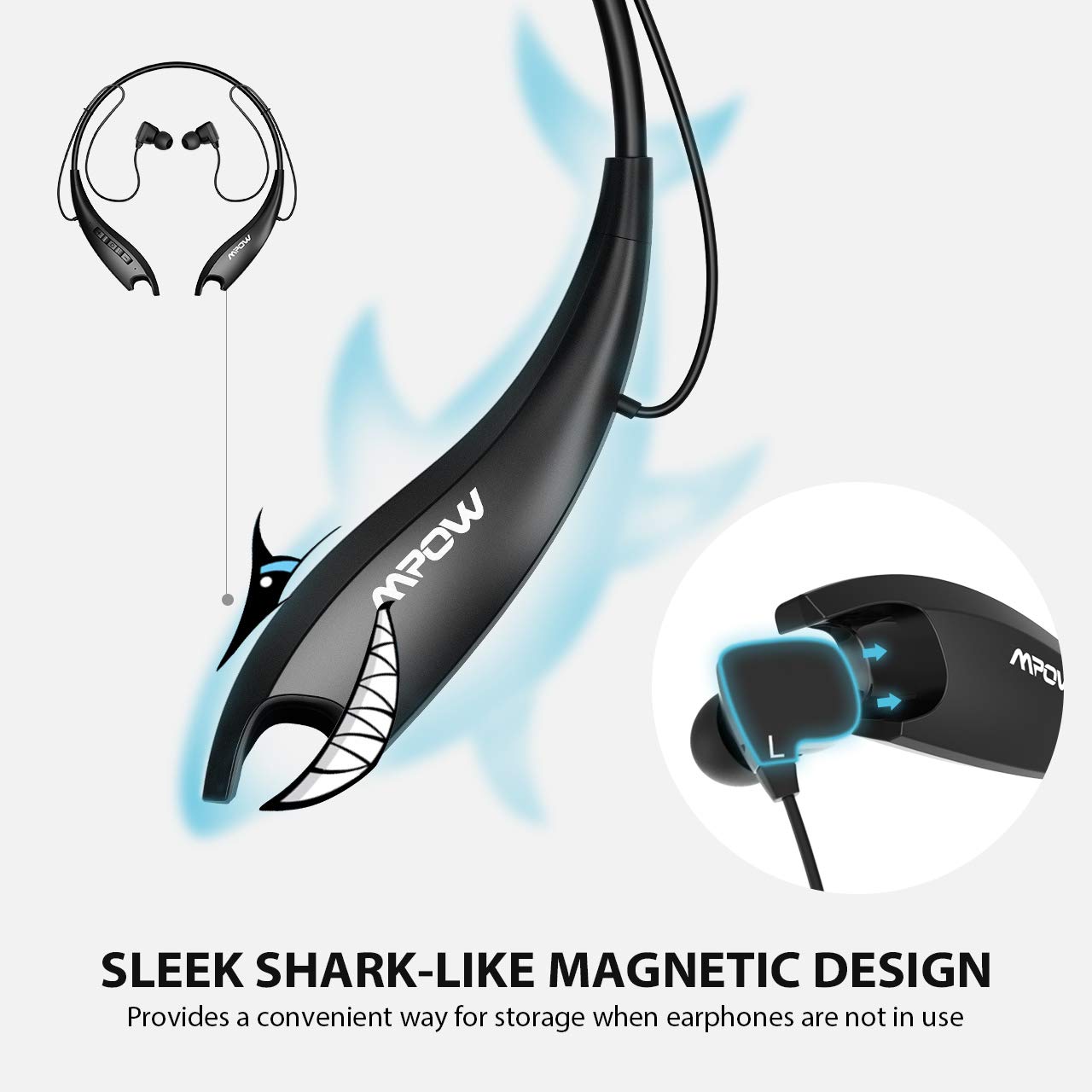 Mpow Jaws Gen5 Bluetooth Headphones V5 Bluetooth Neckband