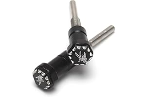 GIDIBII Seat Thumb Screws Bolts, Front Mount Screw Cap Compatible with Suzuki GSX1300R Hayabusa 2008-2024 (2 PCS,Black)