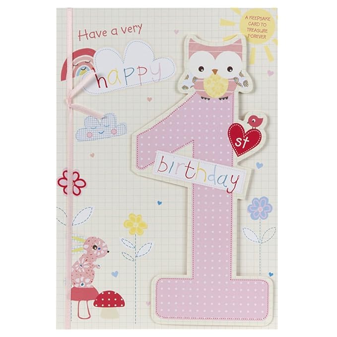 Hallmark 1st Birthday Card For Her Special Keepsake Medium Old 