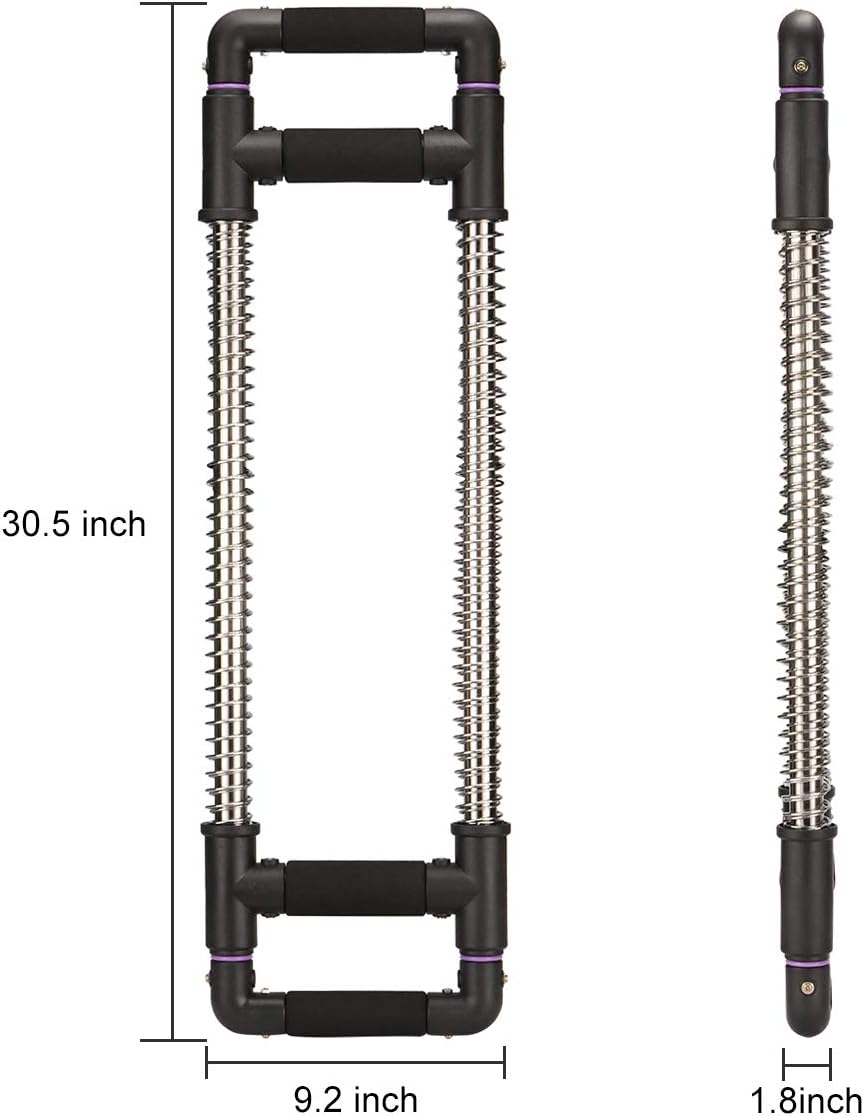 GoFitness Push Down Bar Machine - Chest Expander at Home Workout Equipment - Portable Spring Resistance Exercise Gym Kit for Home, Travel or Outdoors : Sports & Outdoors