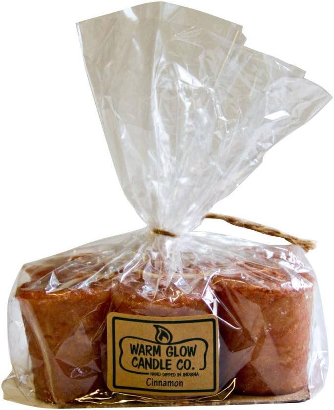 Warm Glow Candle Company Cinnamon 6 Pack Votive Candles