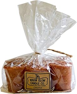 Warm Glow Candle Company Cinnamon 6 Pack Votive Candles