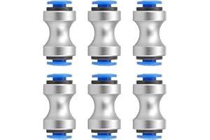 ACROSSXD 6 pcs Teflon Feed Tube Connector for 3D Printer Bambu Lab P1P/P1S/X1/X1C/X1E, AMS Feed PTFE Feed Tube Connector