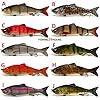 4-Multi-Jointed-Fishing-Hard-Bait-Lure-Life-like-Minnow-Bass-Pike-NEW
