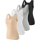 Vislivin Tank Tops for Woman Sleeveless Basic Undershirt Layering Tanks