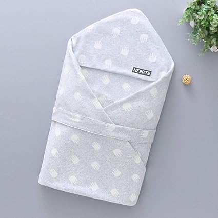 Couverture Emmaillotage Bebe Couverture En Coton Nouveau Ne De Printemps Et D Ete Section Mince Pour Bebes Blue Crown 90 90cm Amazon Fr Bebes Puericulture