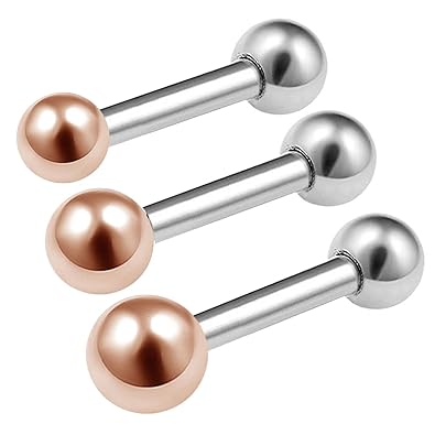 Amazon Com Bodyjewellery 3pcs 16g 1 4 Barbell Surgical
