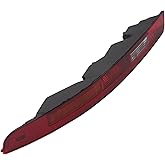A ABSOPRO Rear Bumper Tail Light Shell No.8U0945095B Lower Rear Bumper Reflector Stop Lamp Brake Light Cover for Audi Q3 2016-2018 ABS Red Black Waterproof Rear Left