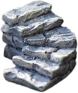 Freedi Miniature Stair Step Bridge Stair Garden Fairy Decoration Accessories Landscape DIY Ornaments (Bend)