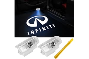 YANF Car Door Light Logo for Infiniti, Projector Lights for Partial QX50/56/60/70/80, Q50/60/70, G25/37, M25/35/37, FX37/50, EX25/35/37 Pack of 2