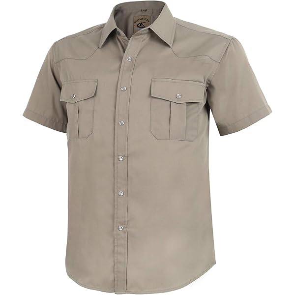 Amazon.com: Tiger Hill Men's Vented Back Twill Short Sleeve