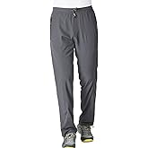 Gopune Men's Lightweight Hiking Running Sweatpants Quick Dry Outdoor Athletic Casual Pants with Zipper Pockets